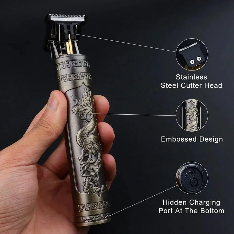 Máquina de cortar cabelo e barba profissional dragon