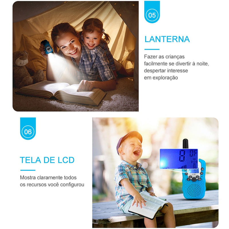 Walkie Talkie Portátil infantil - Shop De Tudo