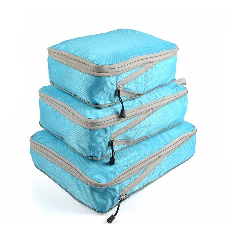 Conjunto de bolsas organizadoras para viagem - Shop De Tudo