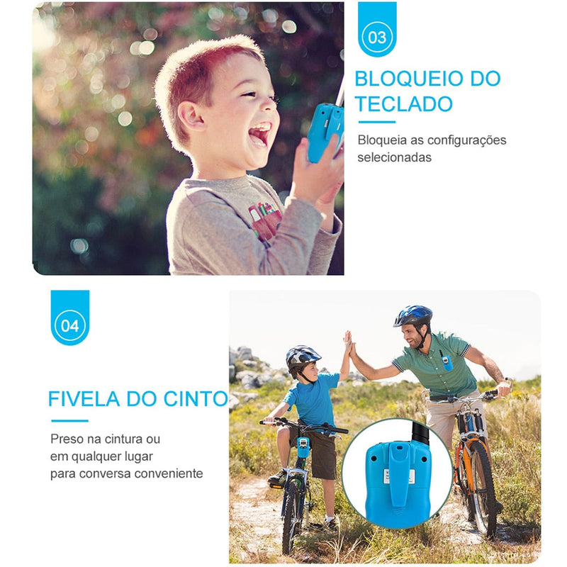 Walkie Talkie Portátil infantil - Shop De Tudo