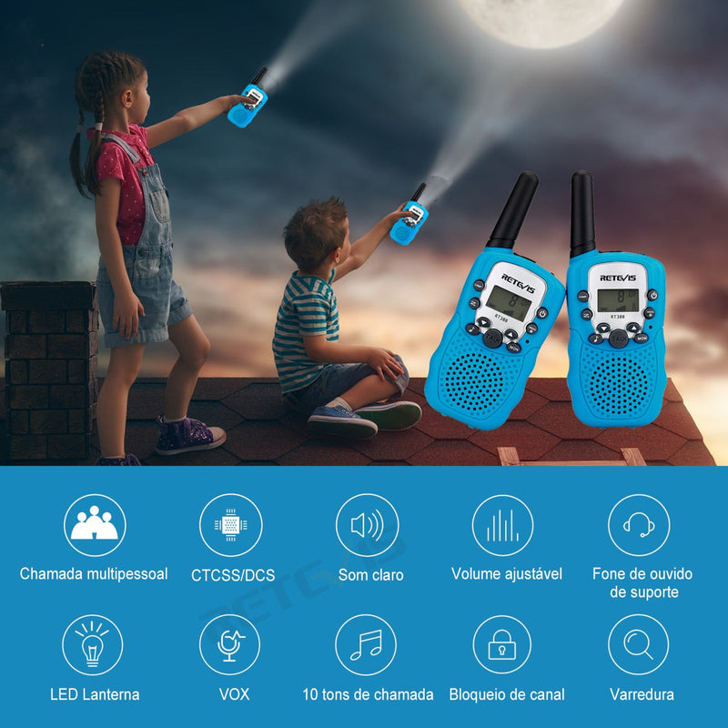 Walkie Talkie Portátil infantil - Shop De Tudo