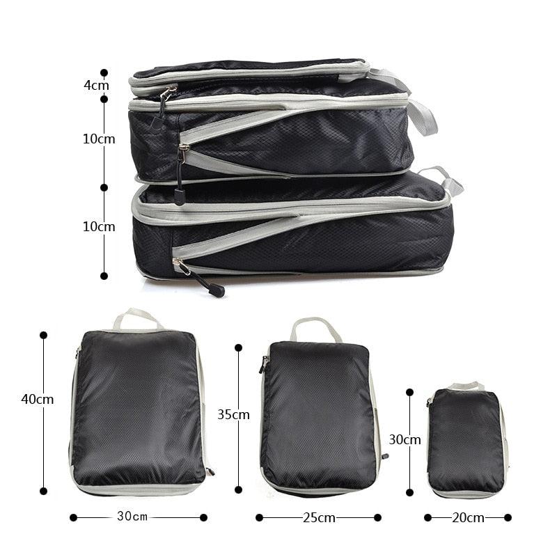 Conjunto de bolsas organizadoras para viagem - Shop De Tudo